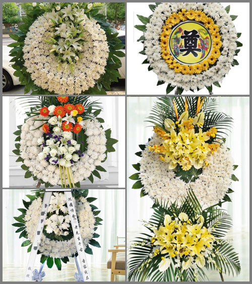 广东广州市花都区花山镇花圈速递